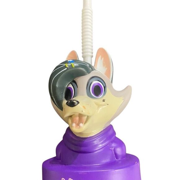 The great wolf lodge Violet the work refillable drink container straw - Picture 5 of 5